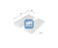 Filtr vzduchu v interiru UFI ‐ UFI 53.313.00