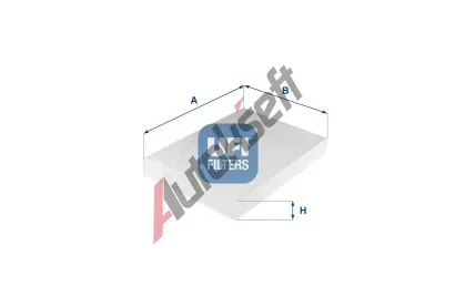 UFI Filtr vzduchu v interiru UFI 53.314.00, 53.314.00