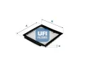 Filtr vzduchu v interiru UFI ‐ UFI 53.316.00