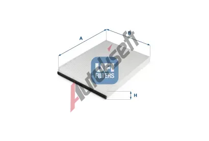 UFI Filtr vzduchu v interiru UFI 53.324.00, 53.324.00