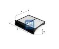 Filtr vzduchu v interiru UFI ‐ UFI 53.329.00