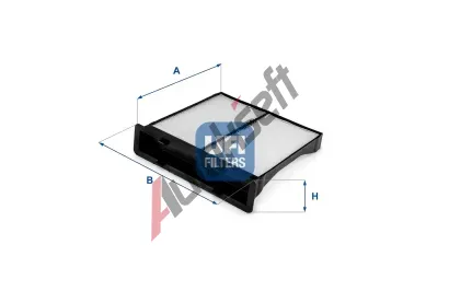UFI Filtr vzduchu v interiru UFI 53.329.00, 53.329.00