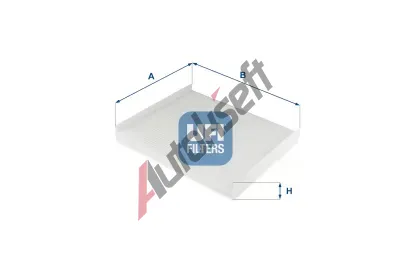 UFI Filtr vzduchu v interiru UFI 53.331.00, 53.331.00
