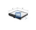Filtr vzduchu v interiru UFI ‐ UFI 53.365.00