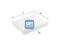 Filtr vzduchu v interiru UFI ‐ UFI 53.379.00