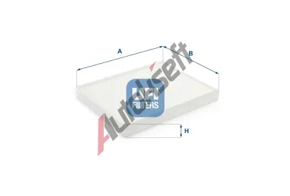 UFI Filtr vzduchu v interiéru UFI 53.379.00, 53.379.00 UFI Filtr vzduchu v interiéru UFI 53.379.00, 53.379.00