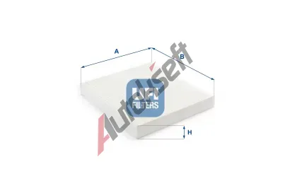 UFI Filtr vzduchu v interiru UFI 53.383.00, 53.383.00