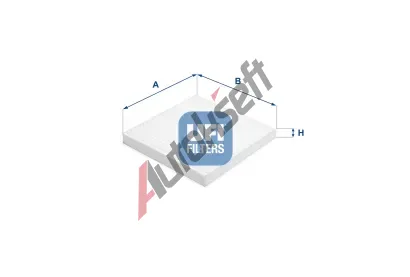 UFI Filtr vzduchu v interiru UFI 53.384.00, 53.384.00