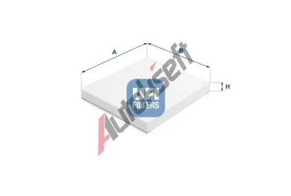 UFI Filtr vzduchu v interiru UFI 53.386.00, 53.386.00