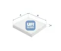 Filtr vzduchu v interiru UFI ‐ UFI 53.387.00