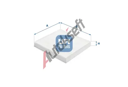 UFI Filtr vzduchu v interiru UFI 53.387.00, 53.387.00