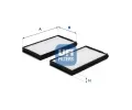 Filtr vzduchu v interiru UFI ‐ UFI 53.394.00