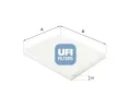 Filtr vzduchu v interiru UFI ‐ UFI 53.396.00
