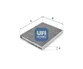 Filtr vzduchu v interiru UFI ‐ UFI 54.103.00
