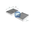 Filtr vzduchu v interiru UFI ‐ UFI 54.104.00