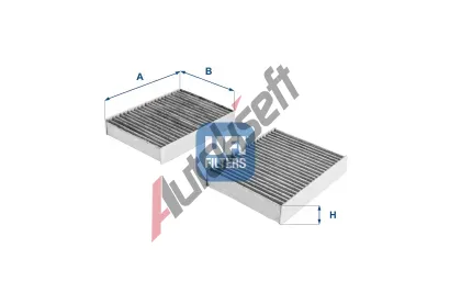 UFI Filtr vzduchu v interiru UFI 54.104.00, 54.104.00