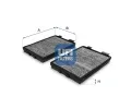 Filtr vzduchu v interiru UFI ‐ UFI 54.108.00