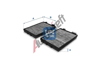UFI Filtr vzduchu v interiéru UFI 54.108.00, 54.108.00 UFI Filtr vzduchu v interiéru UFI 54.108.00, 54.108.00