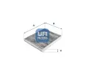 Filtr vzduchu v interiru UFI ‐ UFI 54.109.00