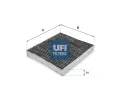 Filtr vzduchu v interiéru UFI ‐ UFI 54.114.00 Filtr vzduchu v interiéru UFI ‐ UFI 54.114.00