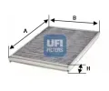 Filtr vzduchu v interiéru UFI ‐ UFI 54.116.00  Filtr vzduchu v interiéru UFI ‐ UFI 54.116.00