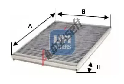 UFI Filtr vzduchu v interiéru UFI 54.116.00, 54.116.00  UFI Filtr vzduchu v interiéru UFI 54.116.00, 54.116.00