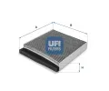 Filtr vzduchu v interiru UFI ‐ UFI 54.126.00