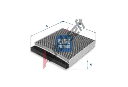 UFI Filtr vzduchu v interiru UFI 54.126.00, 54.126.00