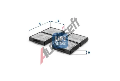 UFI Filtr vzduchu v interiru UFI 54.129.00, 54.129.00