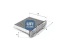 UFI Filtr vzduchu v interi�ru&nbsp;&dash;&nbsp;UFI 54.147.00