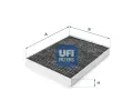 Filtr vzduchu v interiéru UFI ‐ UFI 54.148.00 Filtr vzduchu v interiéru UFI ‐ UFI 54.148.00
