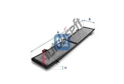 UFI Filtr vzduchu v interiru UFI 54.154.00, 54.154.00