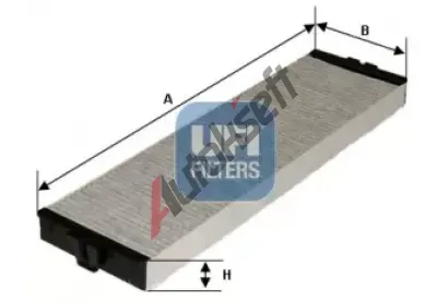 UFI Filtr vzduchu v interiru UFI 54.157.00, 54.157.00