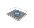 Filtr vzduchu v interiru UFI ‐ UFI 54.162.00