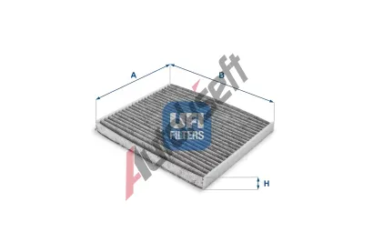 UFI Filtr vzduchu v interiru UFI 54.162.00, 54.162.00