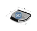 Filtr vzduchu v interiru UFI ‐ UFI 54.163.00