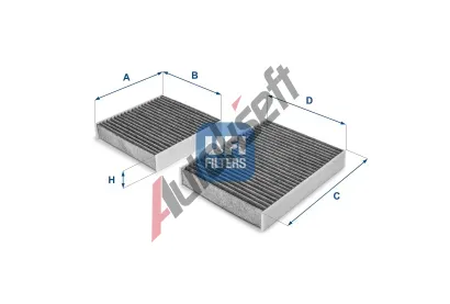 UFI Filtr vzduchu v interiru UFI 54.164.00, 54.164.00