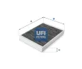 Filtr vzduchu v interiru UFI ‐ UFI 54.166.00