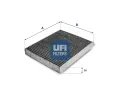 Filtr vzduchu v interiru UFI ‐ UFI 54.171.00