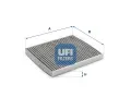 Filtr vzduchu v interiru UFI ‐ UFI 54.221.00