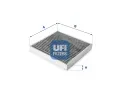 Filtr vzduchu v interiru UFI ‐ UFI 54.223.00