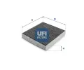 Filtr vzduchu v interiru UFI ‐ UFI 54.227.00