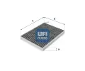 Filtr vzduchu v interiru UFI ‐ UFI 54.233.00