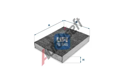 UFI Filtr vzduchu v interiru UFI 54.234.00, 54.234.00