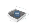 Filtr vzduchu v interiru UFI ‐ UFI 54.236.00