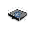 Filtr vzduchu v interiru UFI ‐ UFI 54.237.00