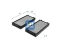 Filtr vzduchu v interiru UFI ‐ UFI 54.243.00