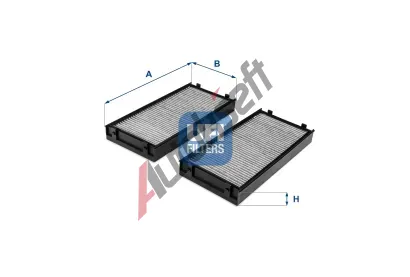 UFI Filtr vzduchu v interiru UFI 54.243.00, 54.243.00