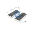 Filtr vzduchu v interiru UFI ‐ UFI 54.254.00