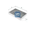 Filtr vzduchu v interiru UFI ‐ UFI 54.257.00